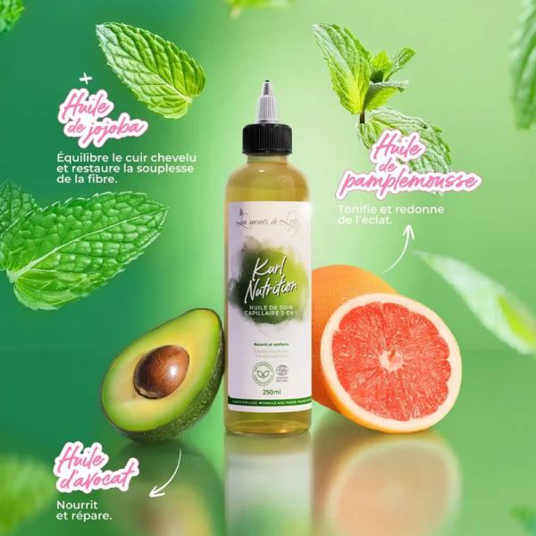 Les Secrets de Loly Kurl Nutrition sérum croissance huile capillaire de soin 250ml