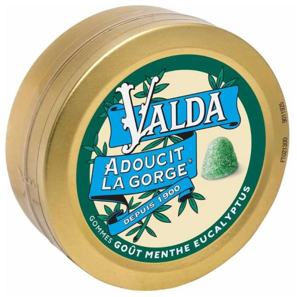 Valda gommes menthe et eucalyptus 50g