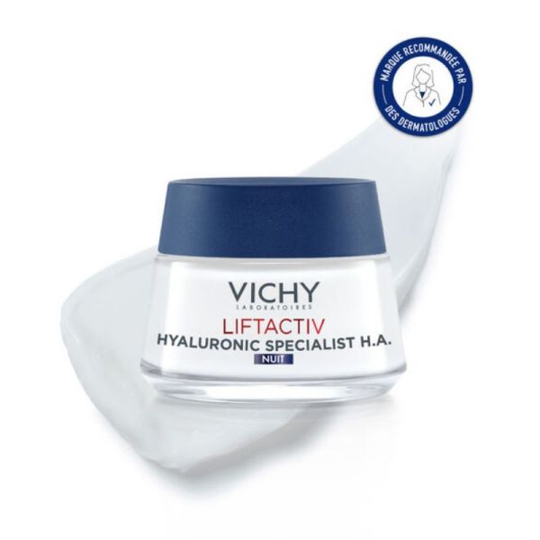 Vichy Liftactiv Specialist crème de nuit H.A. fermeté anti-rides 50ml