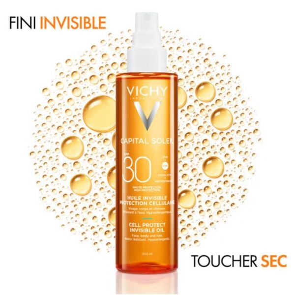 Vichy Capital Soleil  huile invisible protection cellulaire SPF30 200ml