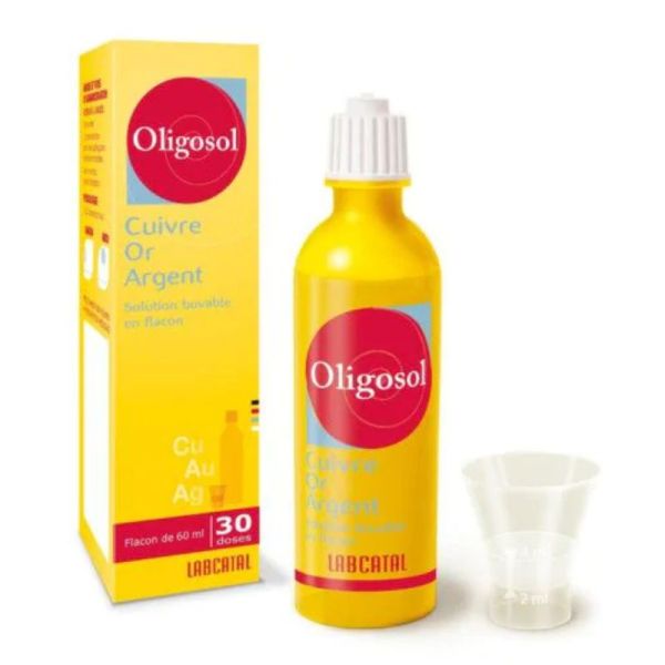 Oligosol Cuivre Or Argent solution buvable flacon 60ml