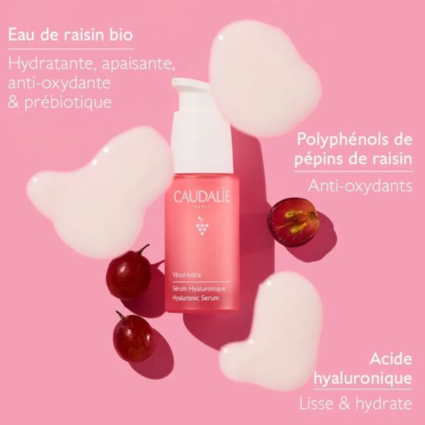 Caudalie VinoHydra sérum hyaluronique 30 ml