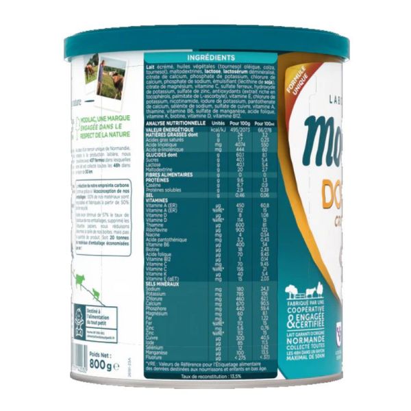 Modilac Doucéa + Croissance lait 800g