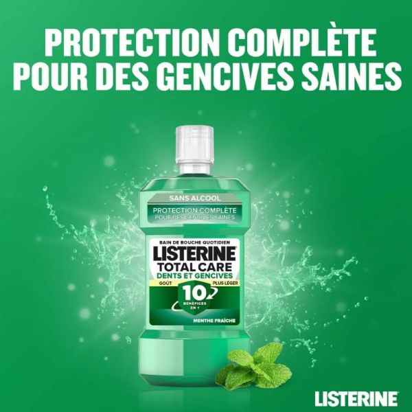 Total Care bain de bouche dents et gencives menthe fraiche 500ml