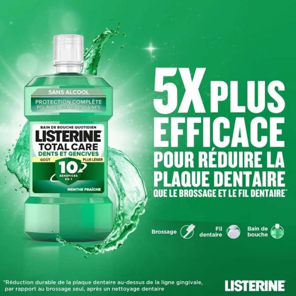 Total Care bain de bouche dents et gencives menthe fraiche 500ml