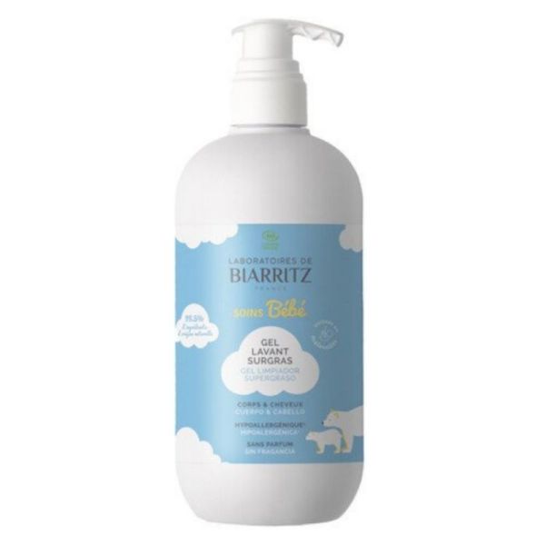 Laboratoires de Biarritz Bébé gel lavant surgras Bio corps & cheveux 500ml