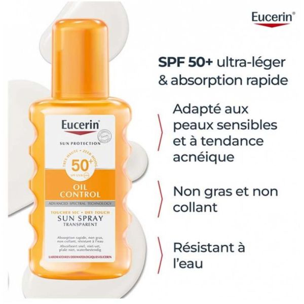 Eucerin Sun Protection Oil Control Sun spray transparent SPF50+ 200ml