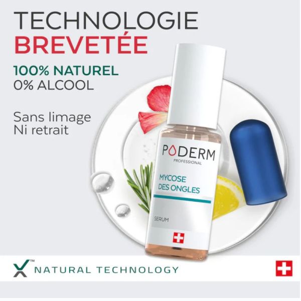 Poderm traitement intensif nuit mycose ongle 8ml