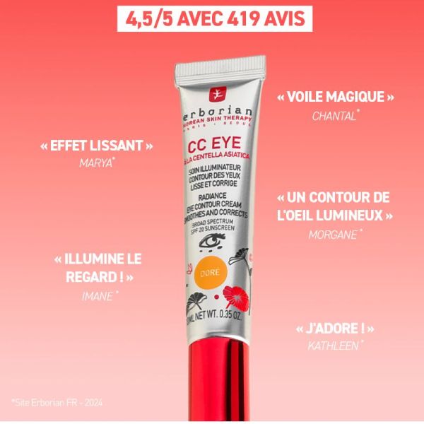 Erborian CC Eye soin illuminateur contour des yeux teinte clair 10ml