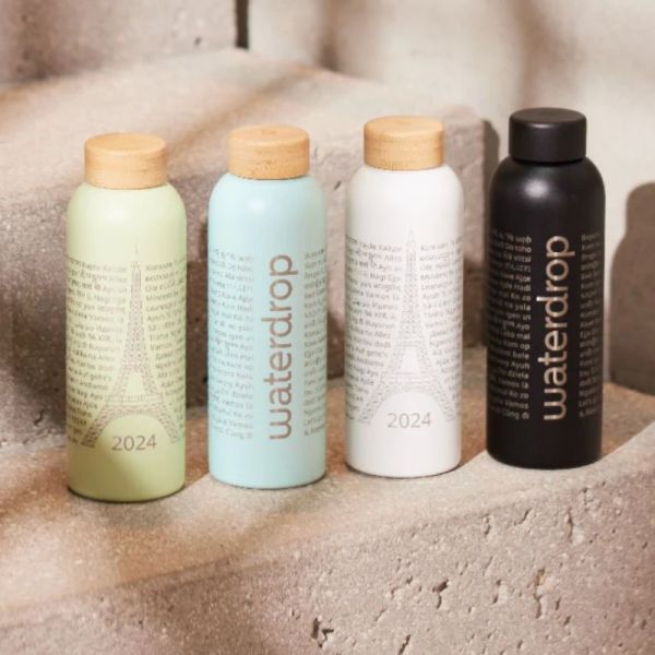Waterdrop Bouteille Thermo Waterdrop Paris 2024 vert 600ml