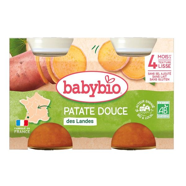 Babybio Petit pot Patate Douce 2 x 130 g
