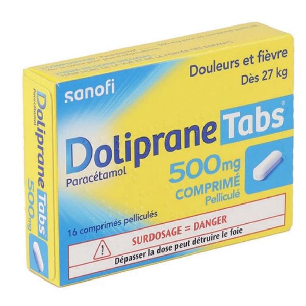 Doliprane Tabs 500mg 16 comprimés