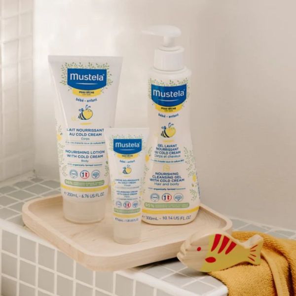 Mustela gel lavant nourrissant au cold cream à la cire d'abeille 300ml