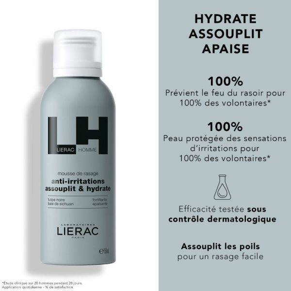 Lierac Homme mousse de rasage 150ml