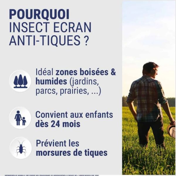 Insect Ecran Peau spray repulsif anti tiques 100ml