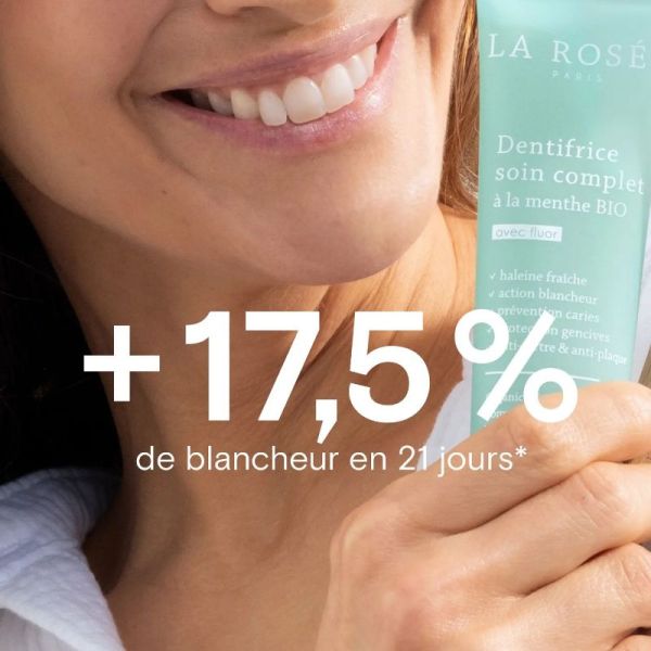 La Rosée dentifrice soin complet à la menthe Bio offre spéciale
