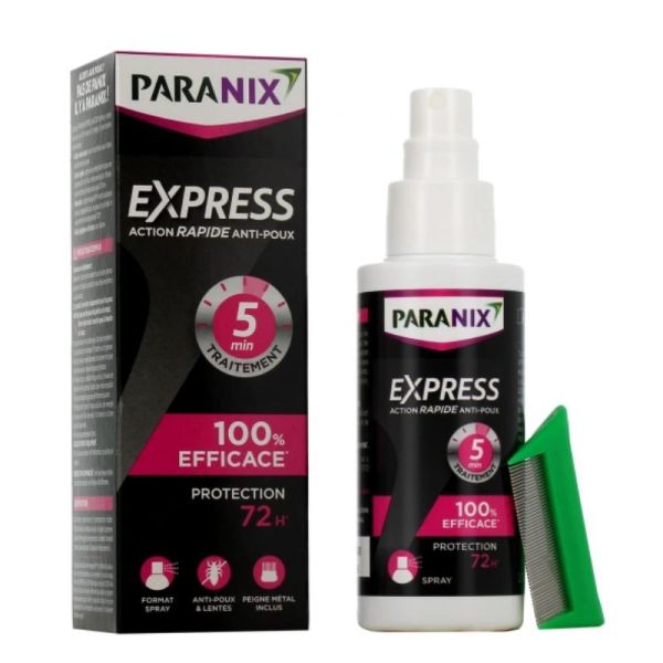 Paranix Spray anti-poux et peigne traitement complet 100 ml