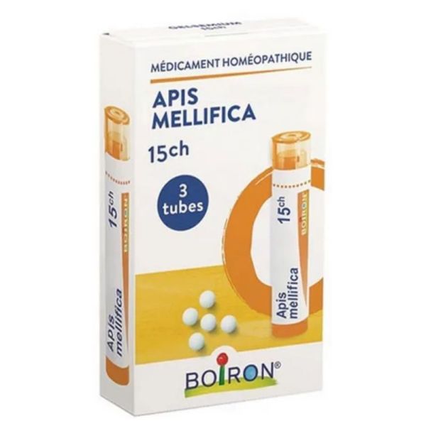 Boiron Apis Mellifica granulés 15CH pack 3 tubes