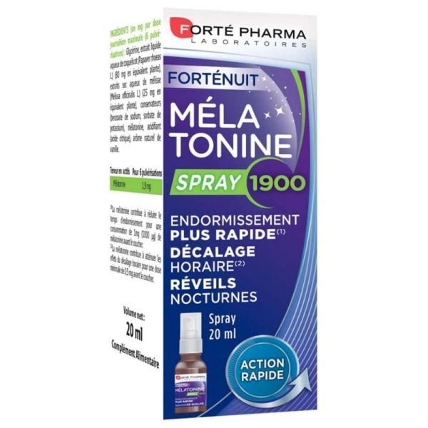 Forté Pharma Mélatonine Spray 1900 20 ml
