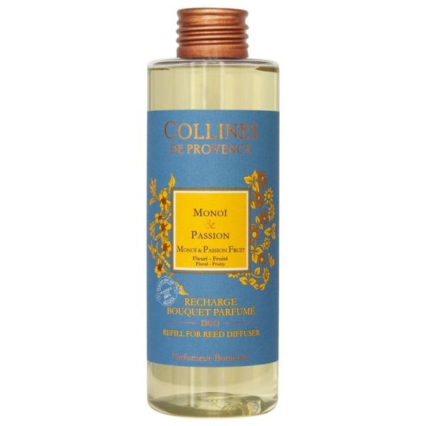 Collines de Provence Recharge bouquet parfumé duo Monoï & Passion 200ml