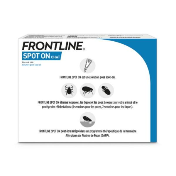 Frontline Spot-on chat 3 pipettes de 0.5ml