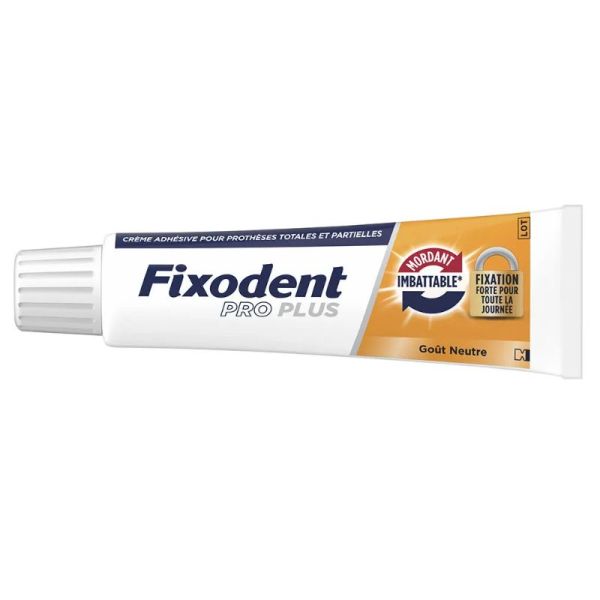 Fixodent Pro plus crème adhésive pour prothèses totales & partielles 57g