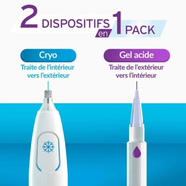 Exilor Duo Power traitement des verrues Extra fort mains et pieds 1 kit