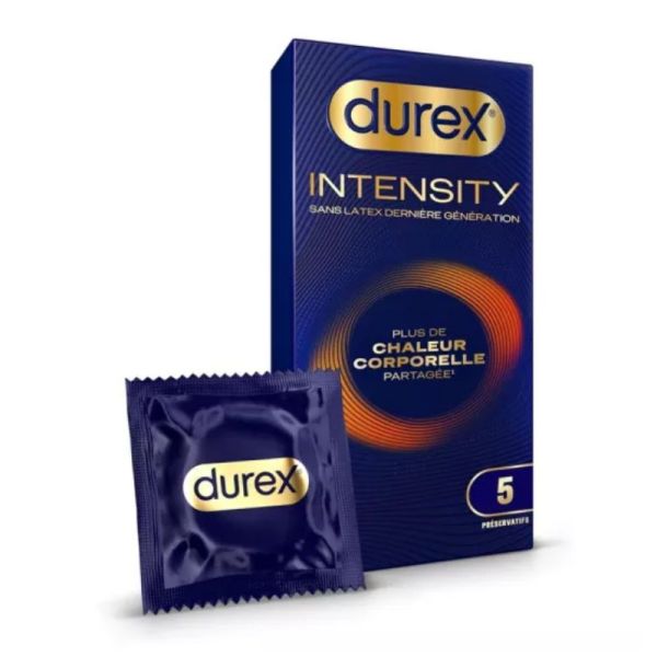 Durex Intensity Préservatifs sans latex 5 préservatifs