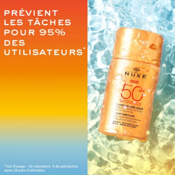 Nuxe Sun crème solaire visage fluide léger haute protection SPF50 50ml