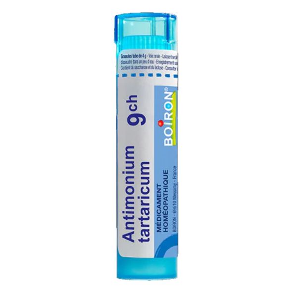 Boiron Antimonium Tartaricum 9Ch 80 granules.