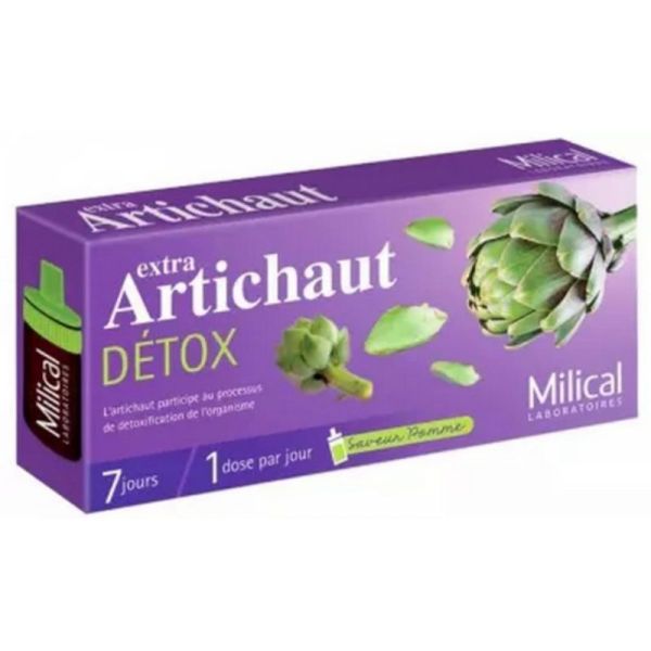 Milical Extra Artichaut Détox Saveur Pomme Doses 10 ml x 7