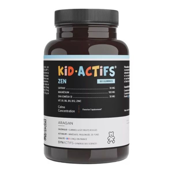Aragan Synactifs Kidactifs Zen Safran 15mg 60 gummies