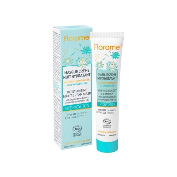 Masque crème de nuit hydratant BIO à