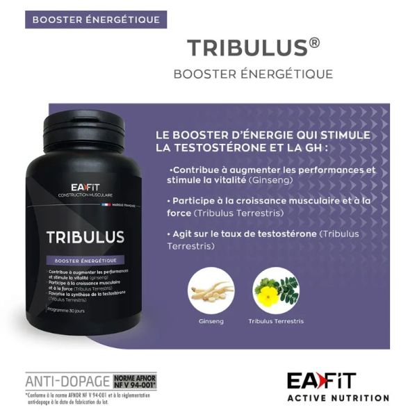 Eafit Tribulus synthèse testostérone 90 comprimes