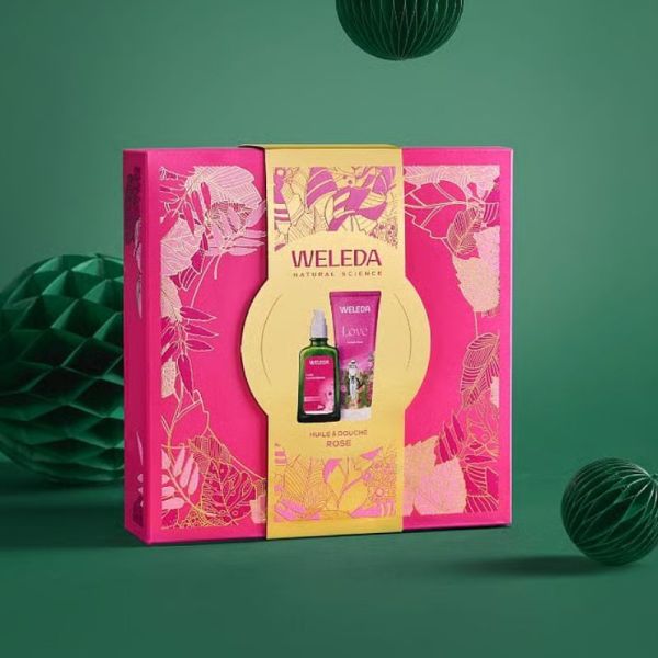 Weleda Coffret corps rose huile & douche