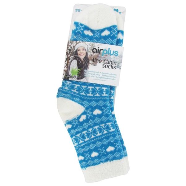 Airplus Aloe Cabin Couleur Coeur Bleu Pointure 35-41 1 paire