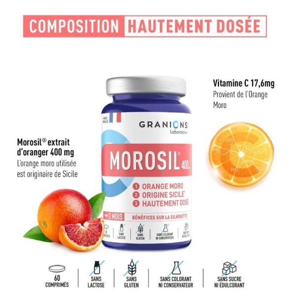 Granions Morosil 400 mg 60 comprimés
