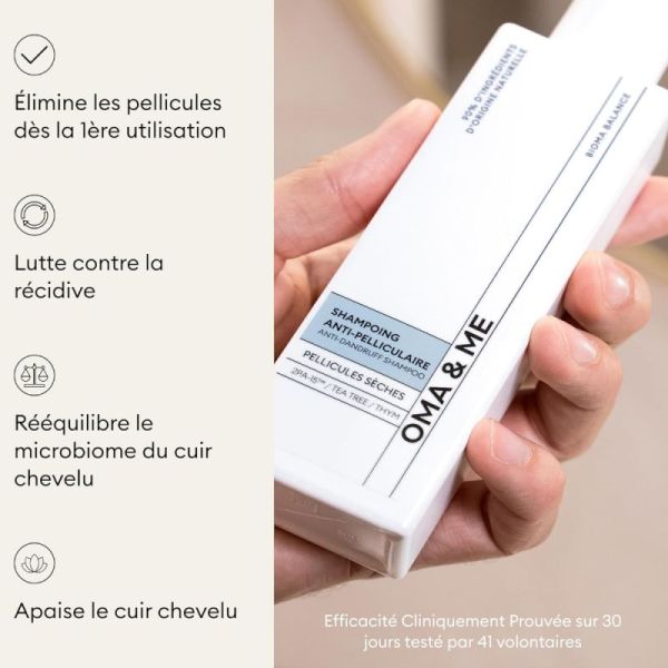 Oma & Me shampoing anti pelliculaire pellicules sèches 150ml