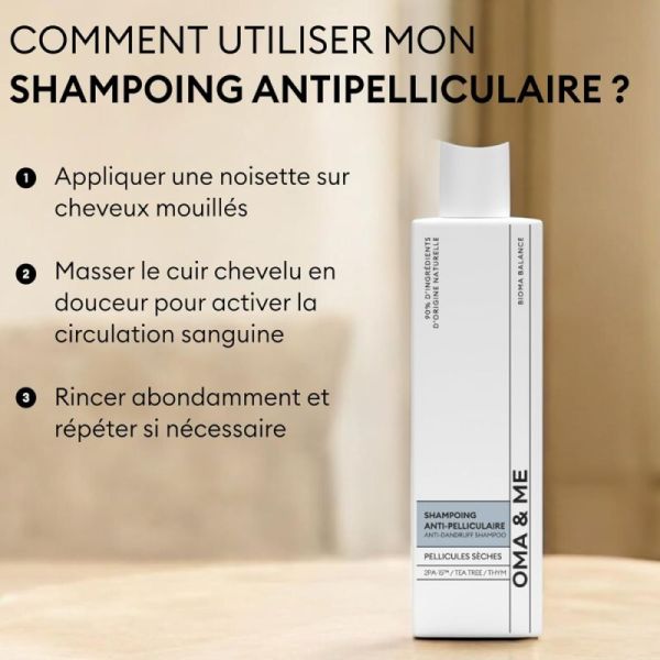 Oma & Me shampoing anti pelliculaire pellicules sèches 150ml