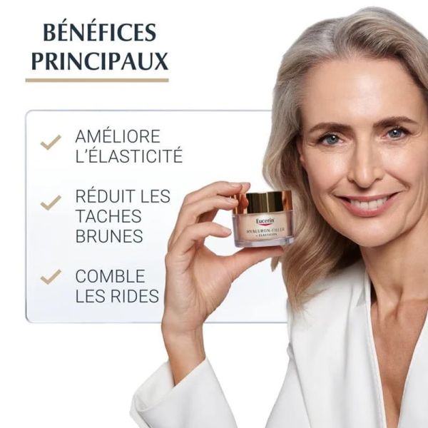 Eucerin Hyaluron-Filler + Elasticity SPF15 crème de jour anti-âge 50ml