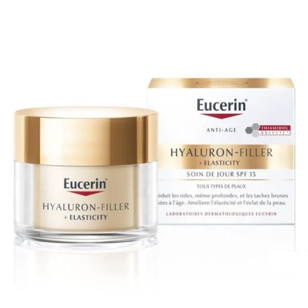 Eucerin Hyaluron-Filler + Elasticity SPF15 crème de jour anti-âge 50ml