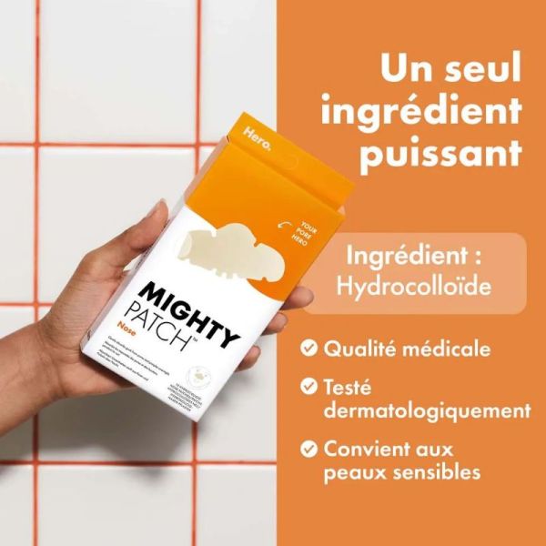 Hero Mighty Patch Nose 10 patchs hydrocolloïdes