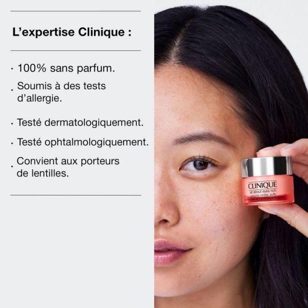 Clinique All About Eyes™ Riche baume yeux anti-poches anti-cernes 15ml