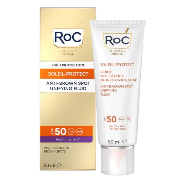 Roc Soleil Protect fluide anti taches brunes unificateur SPF50 Teinté 50ml