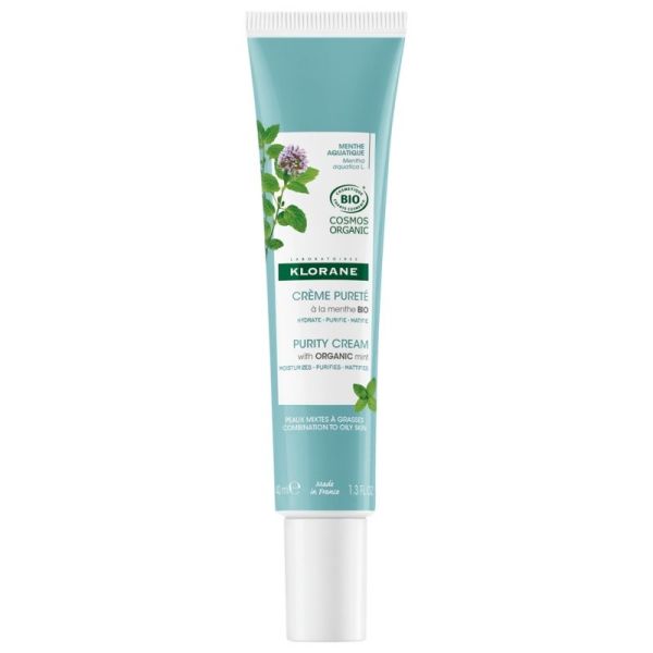 Crème Pureté à la Menthe Bio 40 ml