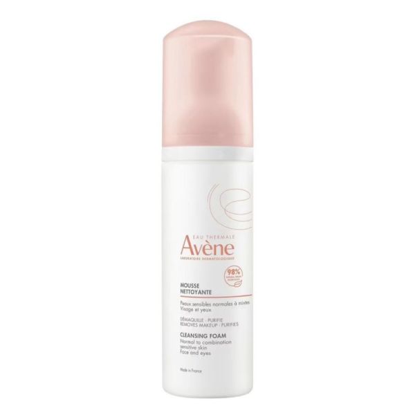 Avène mousse nettoyante visage et yeux 150ml