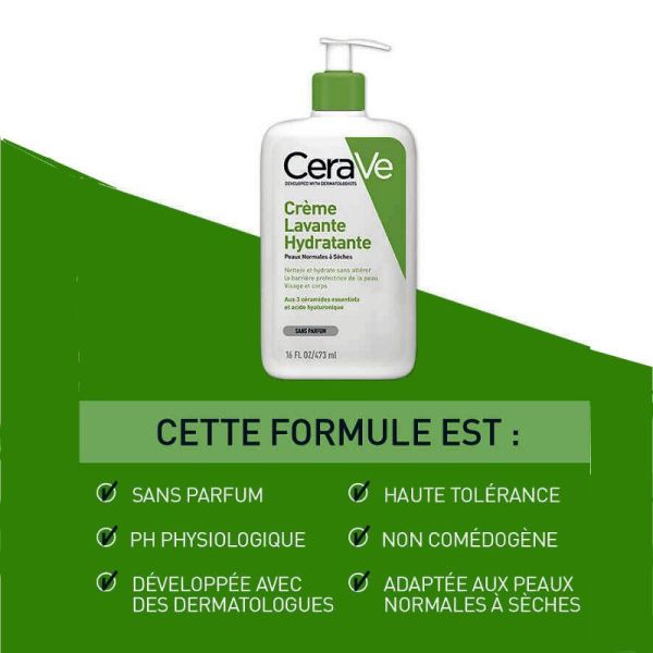 CeraVe crème lavante hydratante 236ml