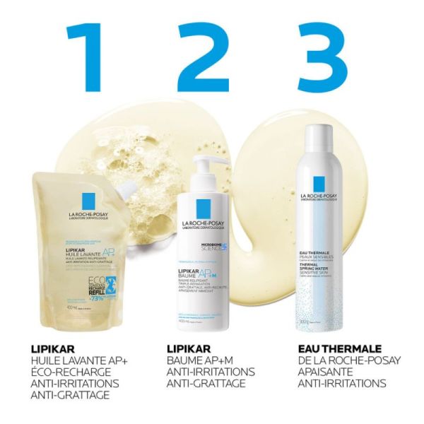 Roche Posay Lipikar huile lavante AP+ relipidante anti Irritation Recharge 400ml