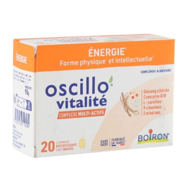 Oscillo vitalité 20 comprimés effervescents