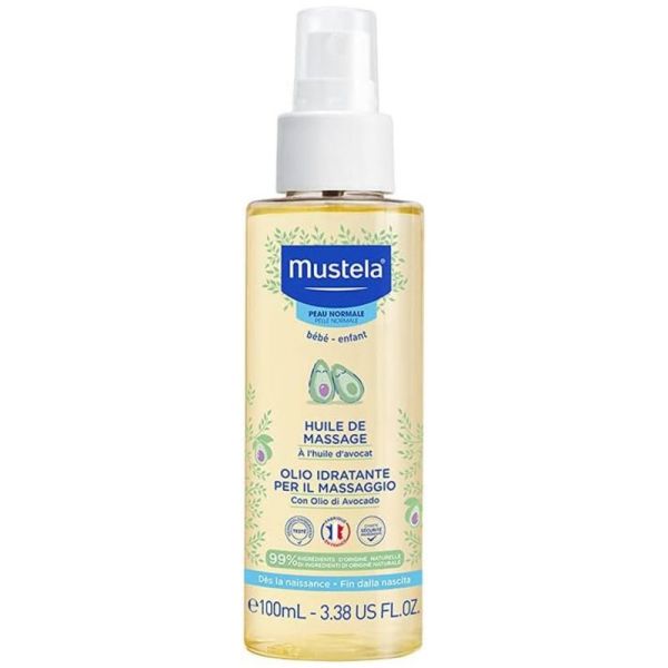 Mustela huile de massage à l'huile d'avocat 100 ml